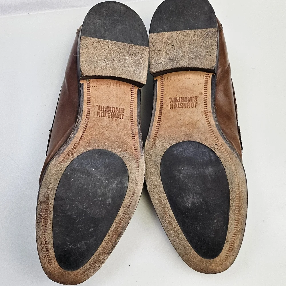 Johnston‎ & Murphy Leather Tassel Loafers Tan Mens Size 10.5M 15-0780 India